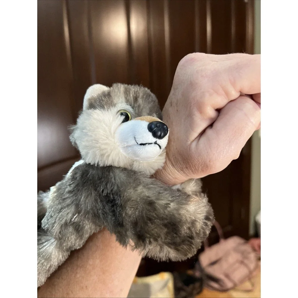 Wild Republic Slap Bracelet Wrist Huggers Wolf‎ Plush Coyote Husky Hugger 8